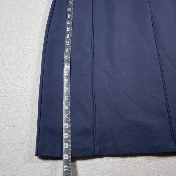 Brooks Brothers Sheath Dress Women 6 Navy Short Sleeve Stretch Lined Work Office - Picture 3 of 11